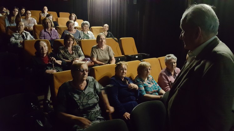 Prof Barkaya speaking to the audience